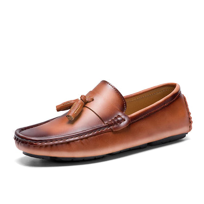 Noble Tassel Leather Loafers