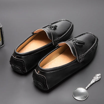 Noble Tassel Leather Loafers