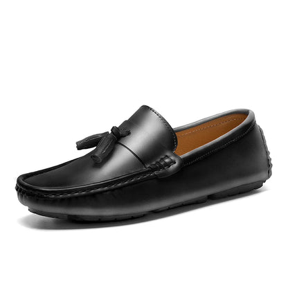 Noble Tassel Leather Loafers