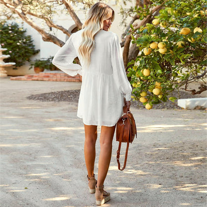 Relaxed V-Neck Dress